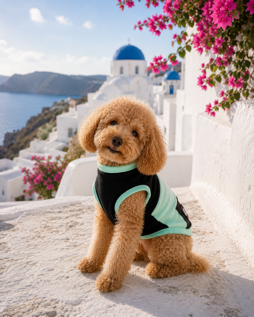 DOGWEAR 1 Black/Pistachio Shhh - dres dla Psa