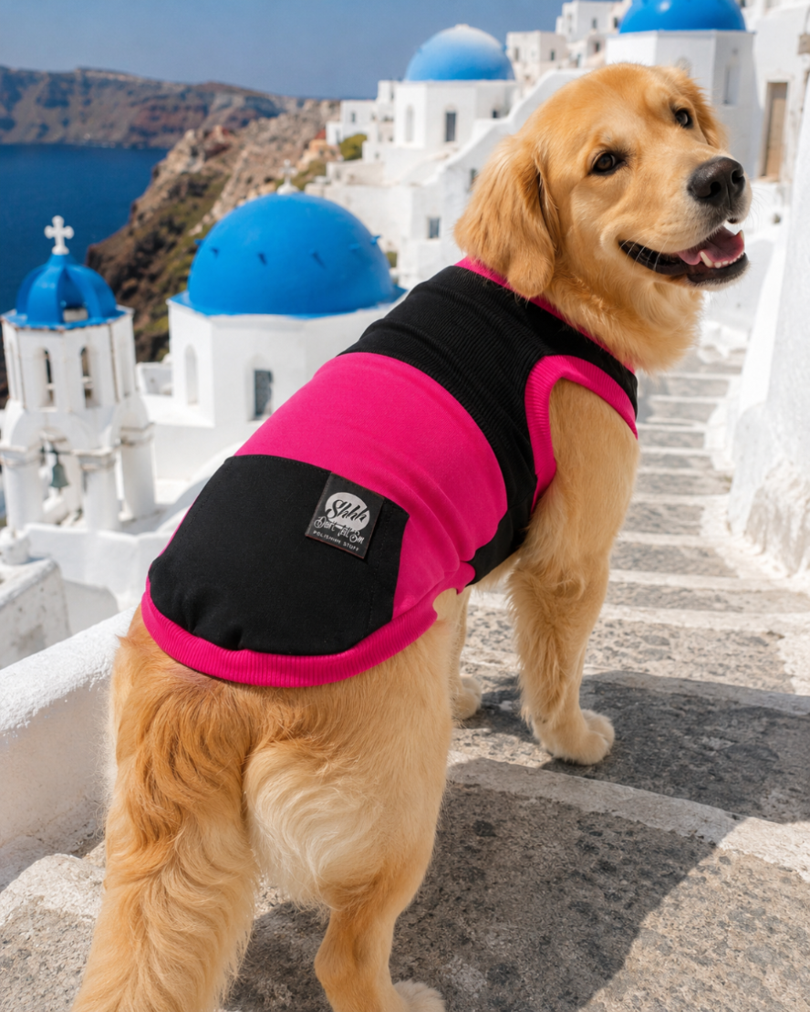 DOGWEAR 1 Black/Fuchsia - Shhh - dres dla Psa