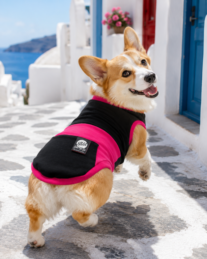 DOGWEAR 1 Black/Fuchsia - Shhh - dres dla Psa