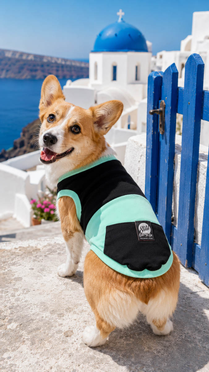 DOGWEAR 1 Black/Pistachio Shhh - dres dla Psa