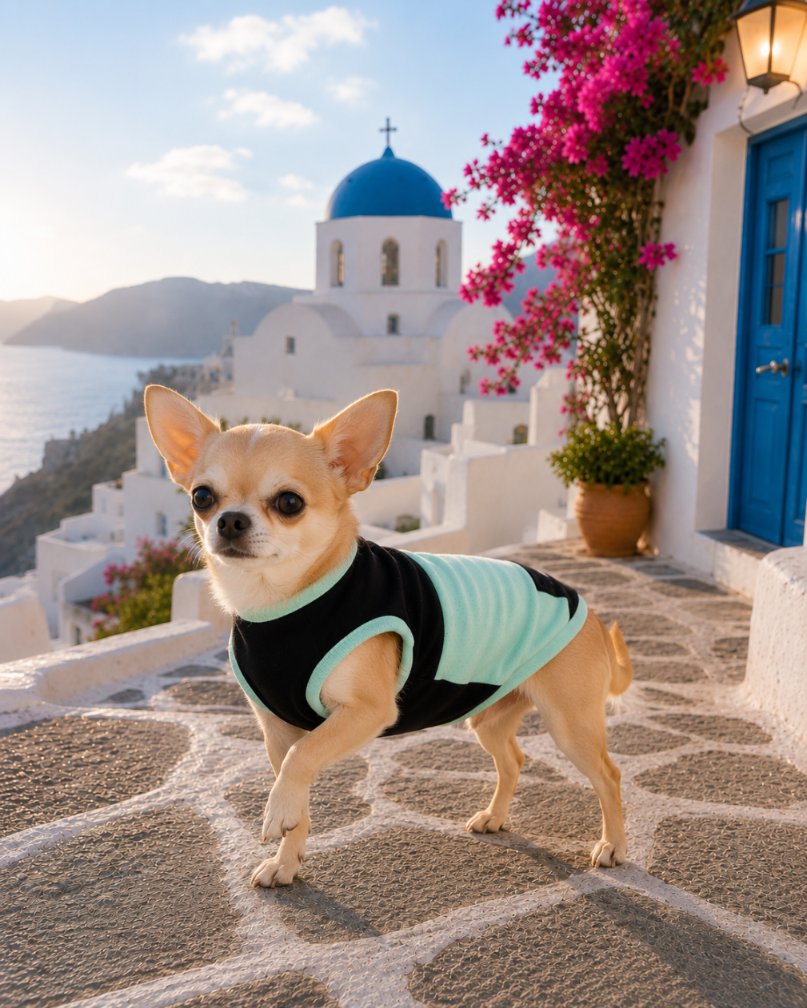 DOGWEAR 1 Black/Pistachio Shhh - dres dla Psa