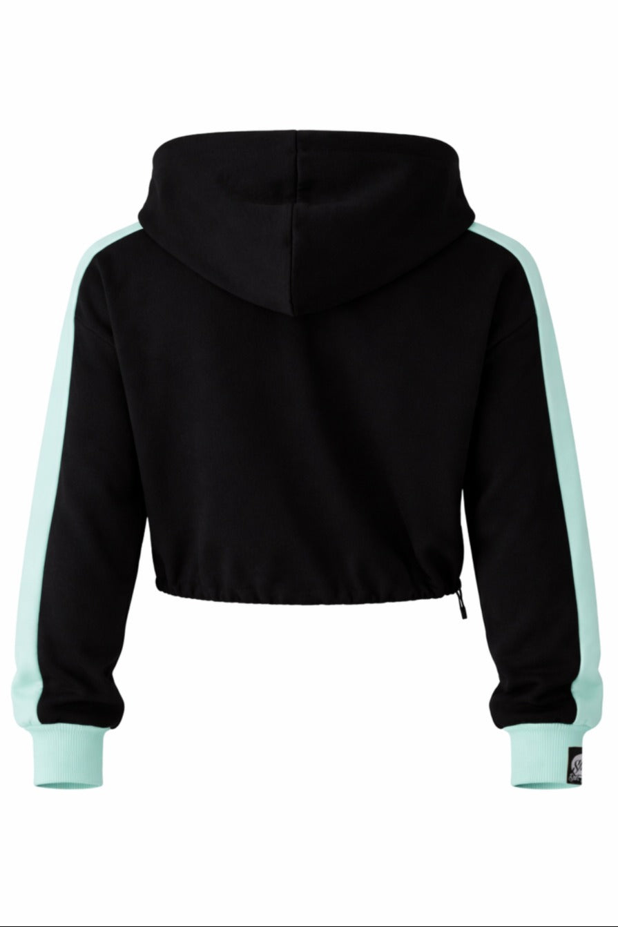 Damska Rozpinana Bluza HOODIE ZIP 5 "Black & Pistachio" – Neon Shock - Polishh stuff