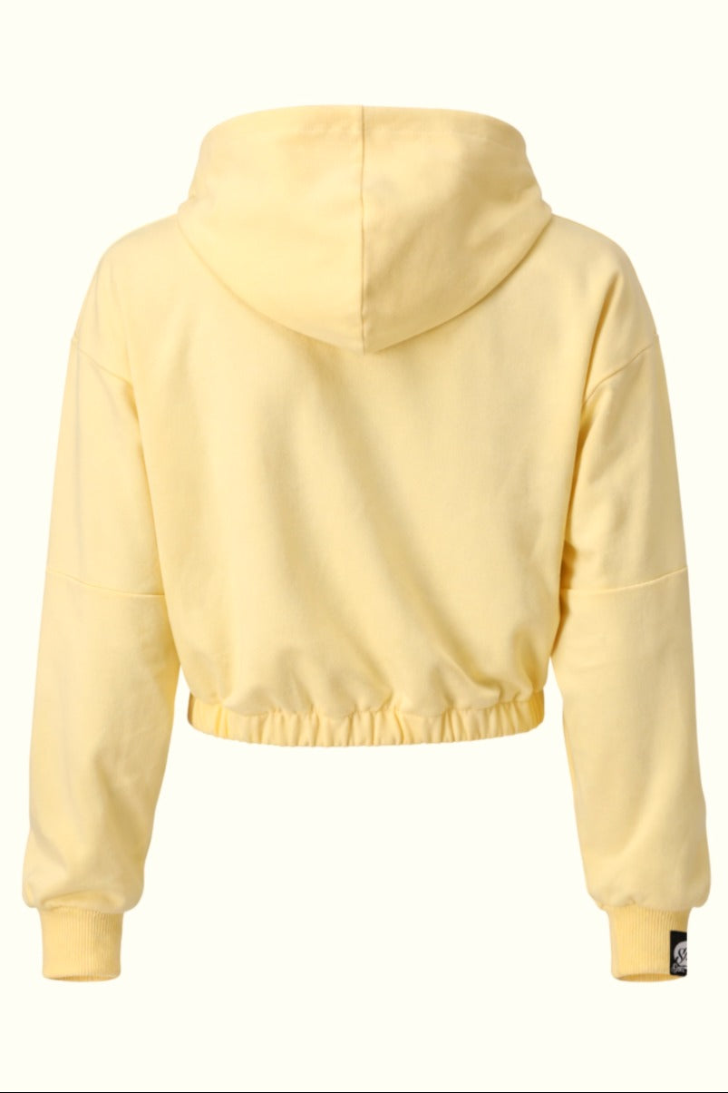 Damska Bluza HOODIE 1 "Lemon" – Oversize Cropped z Kapturem