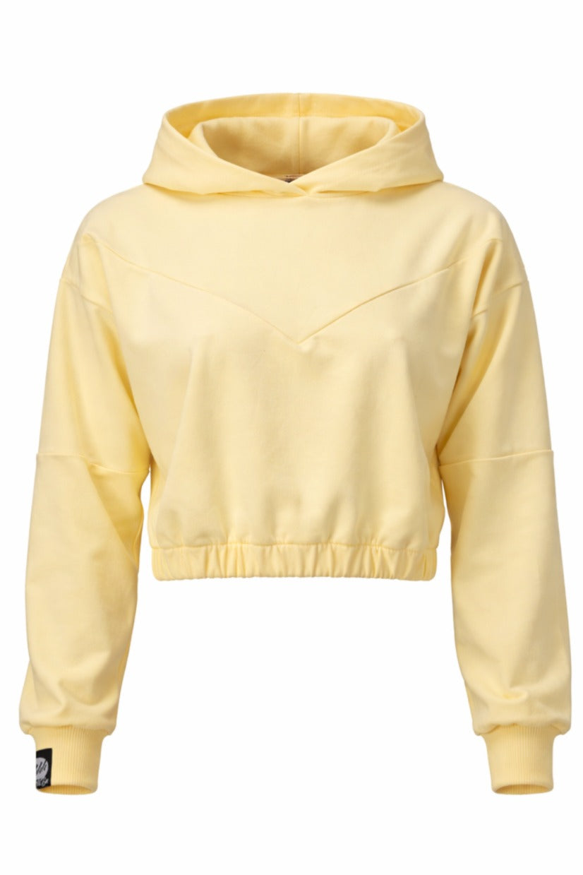 Damska Bluza HOODIE 1 "Lemon" – Oversize Cropped z Kapturem