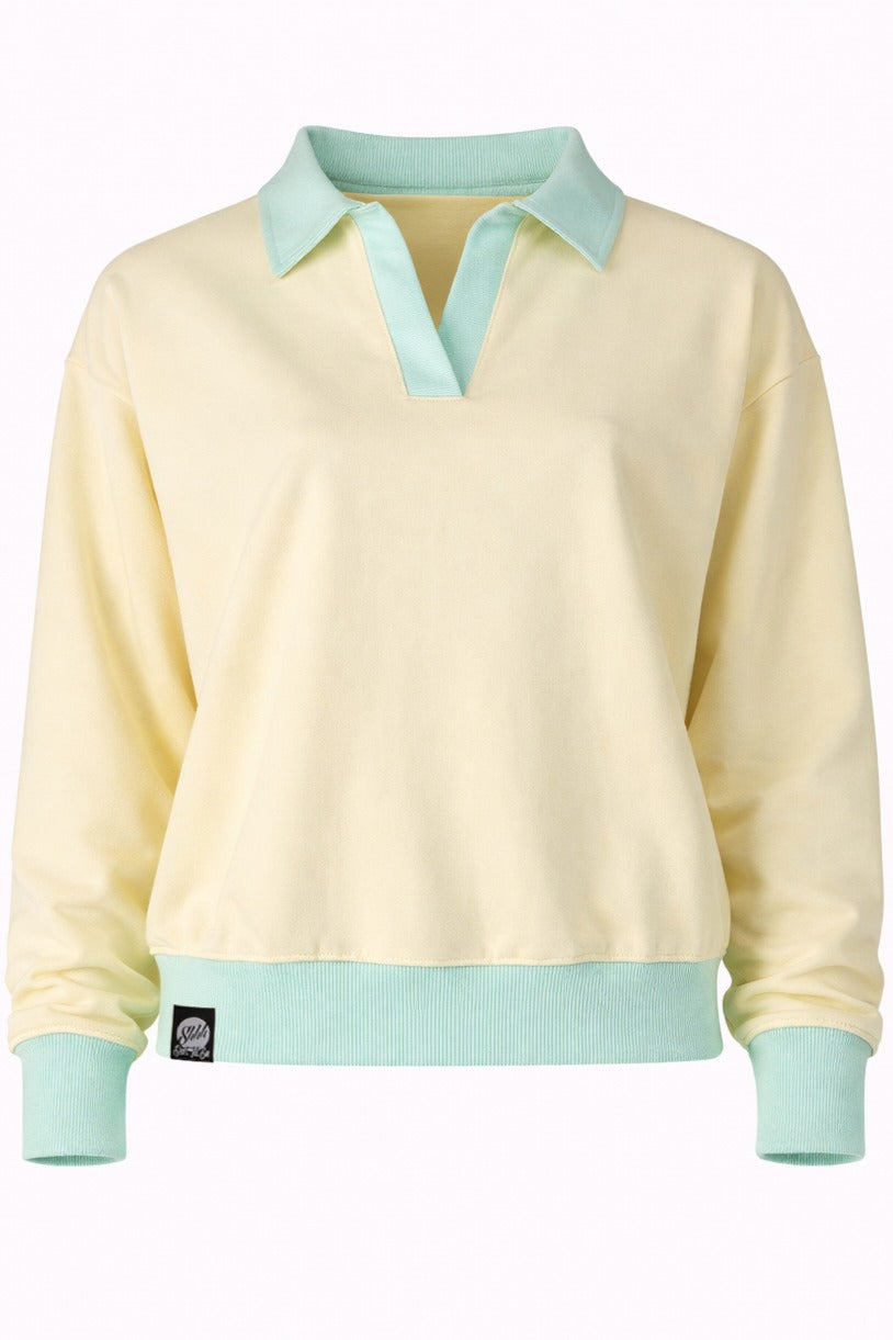 Damska Bluza Polo "Butter Pistachio" – Resort Vibe - Polishh stuff