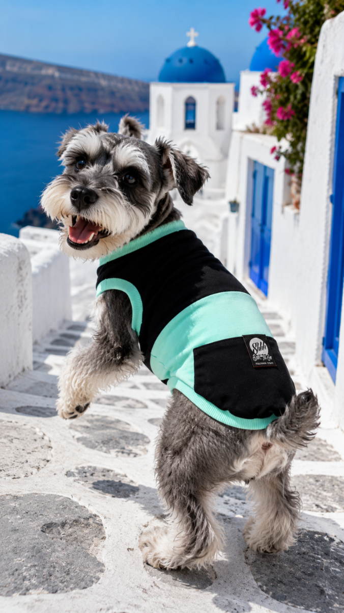 DOGWEAR 1 Black/Pistachio Shhh - dres dla Psa
