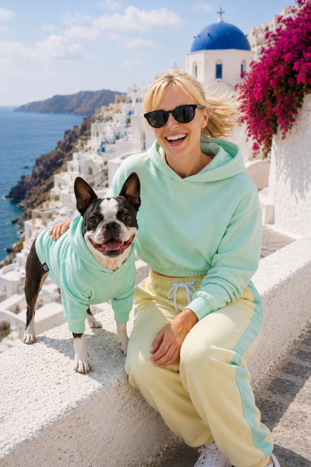 DOGWEAR 1 Black/Pistachio Shhh - dres dla Psa