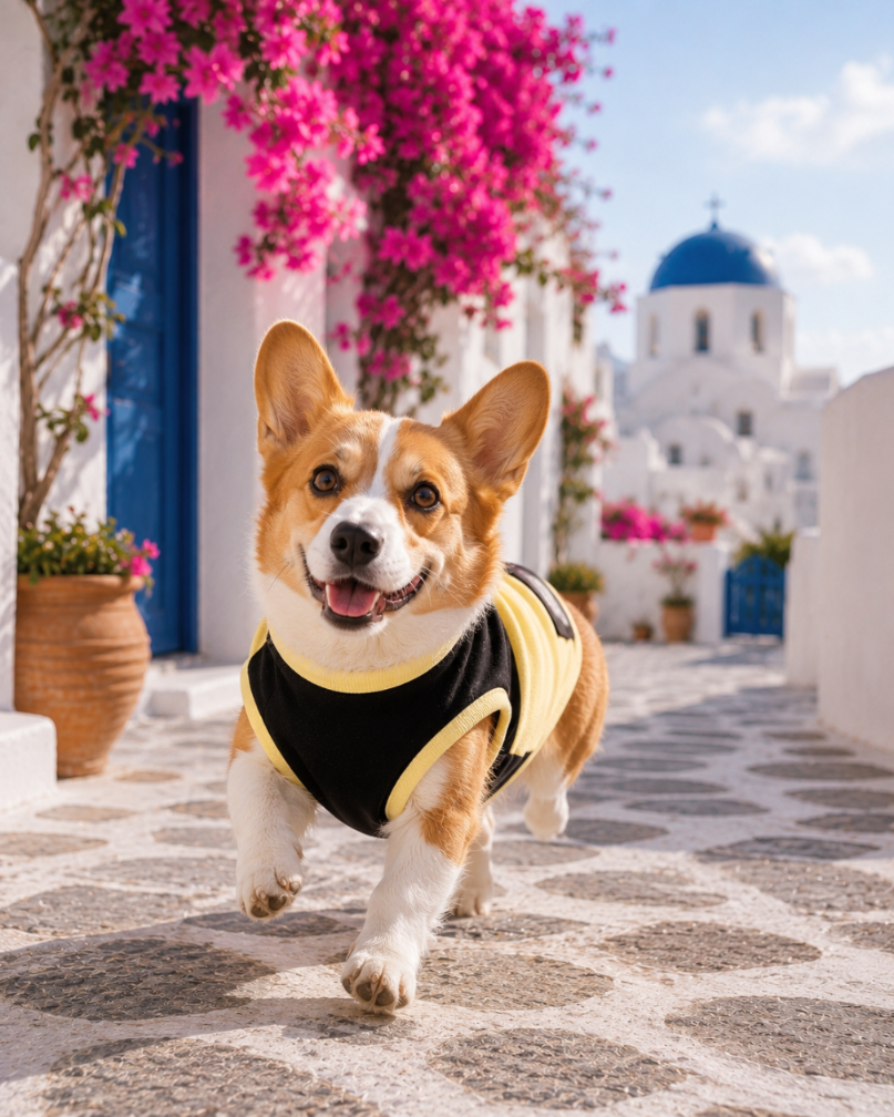 DOGWEAR 1 Black/Yellow Shhh - dres dla Psa