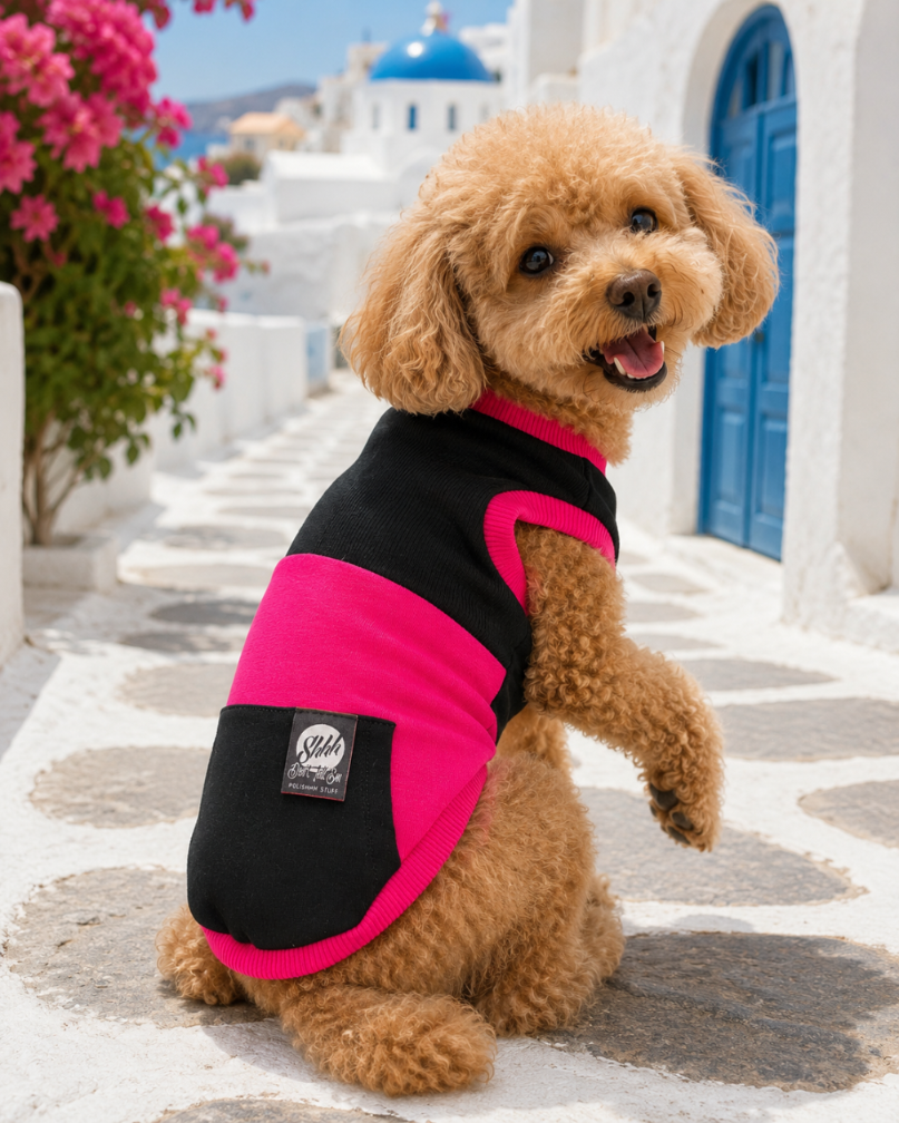 DOGWEAR 1 Black/Fuchsia  - Shhh - dres dla Psa