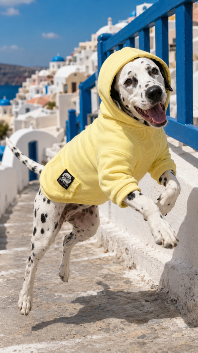 DOGWEAR HOODIE 2 Yellow - bluza z kapturem dla Psa