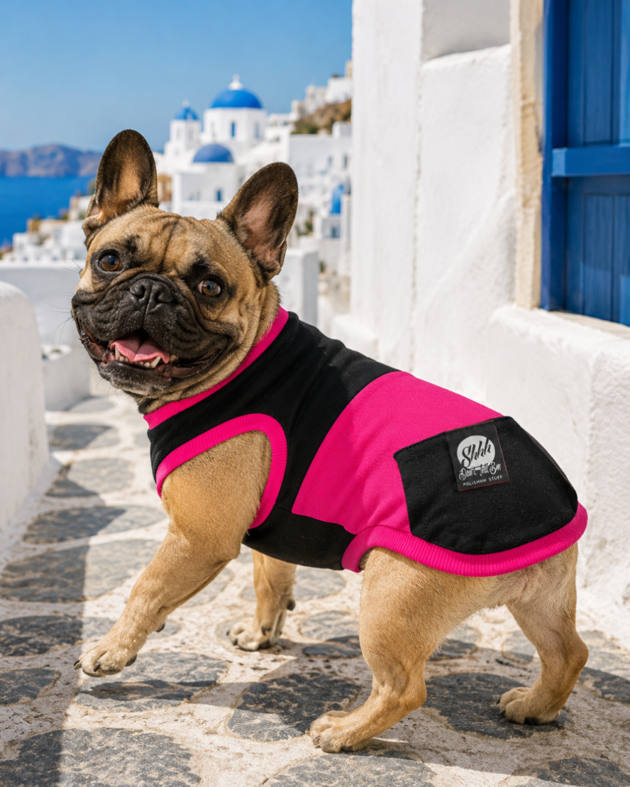 DOGWEAR 1 Black/Fuchsia  - Shhh - dres dla Psa