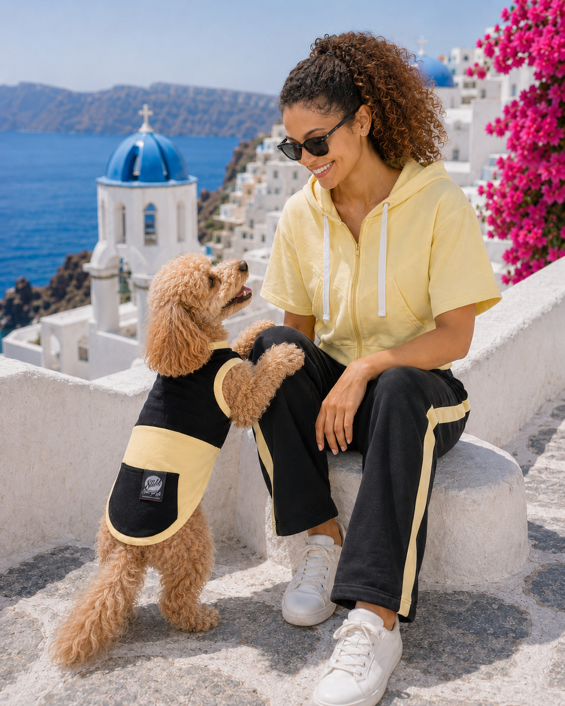 DOGWEAR 1 Black/Fuchsia  - Shhh - dres dla Psa