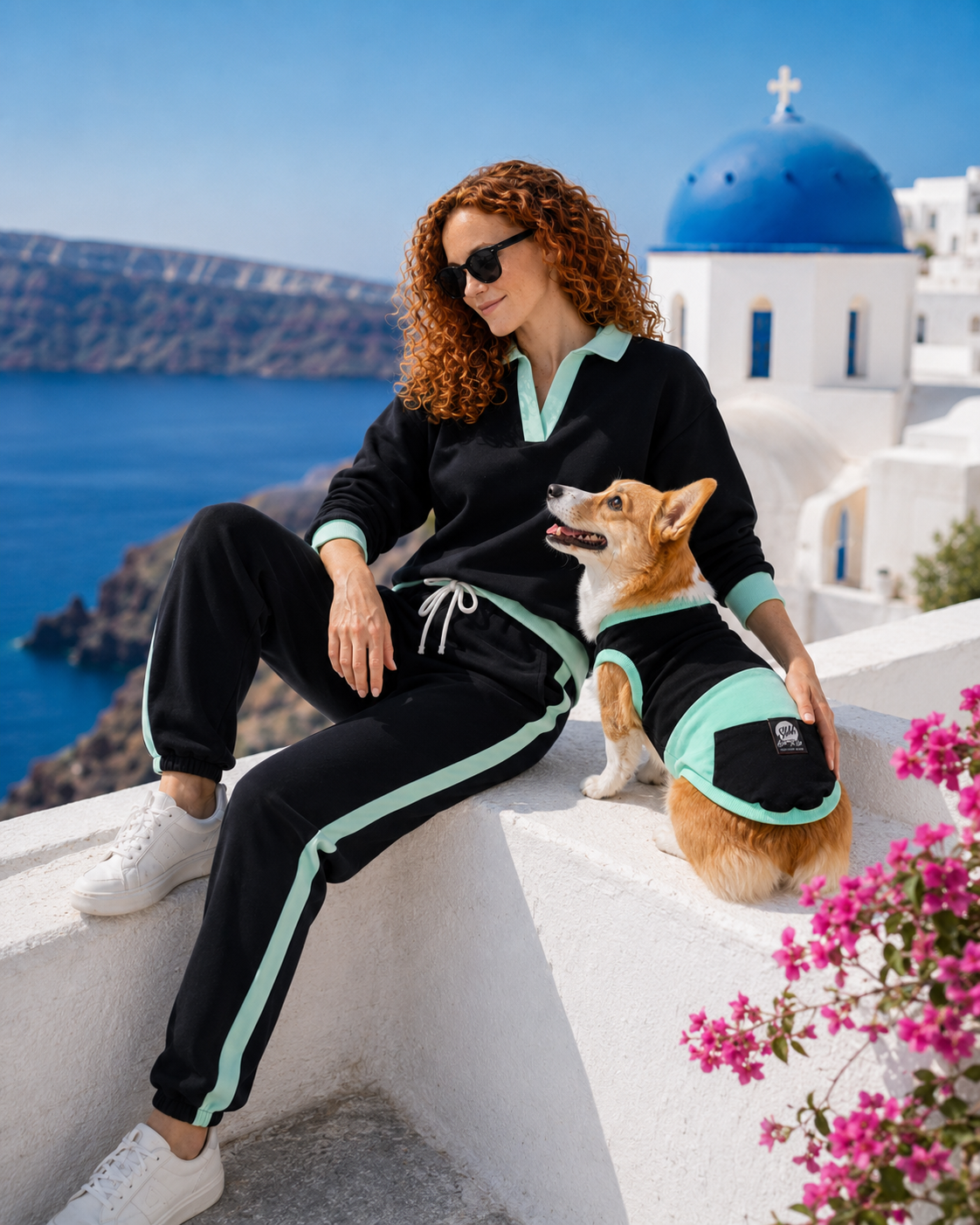 DOGWEAR 1 Black/Fuchsia  - Shhh - dres dla Psa