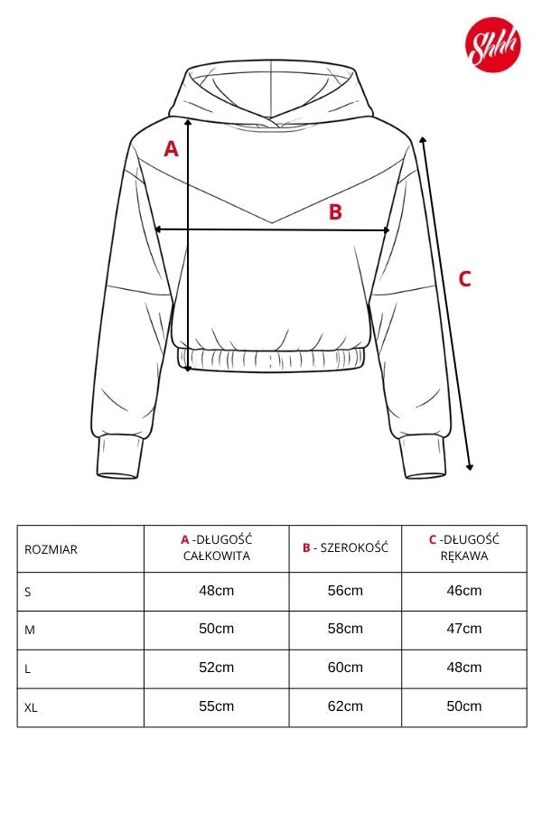 Damska Bluza HOODIE 1 "Lemon" – Oversize Cropped z Kapturem