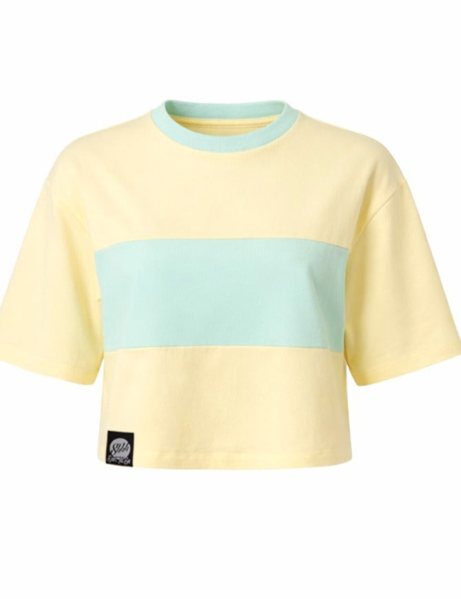 Damska Koszulka Dresowa Cropped "Butter Pistachio" – Summer Essence - Polishh stuff