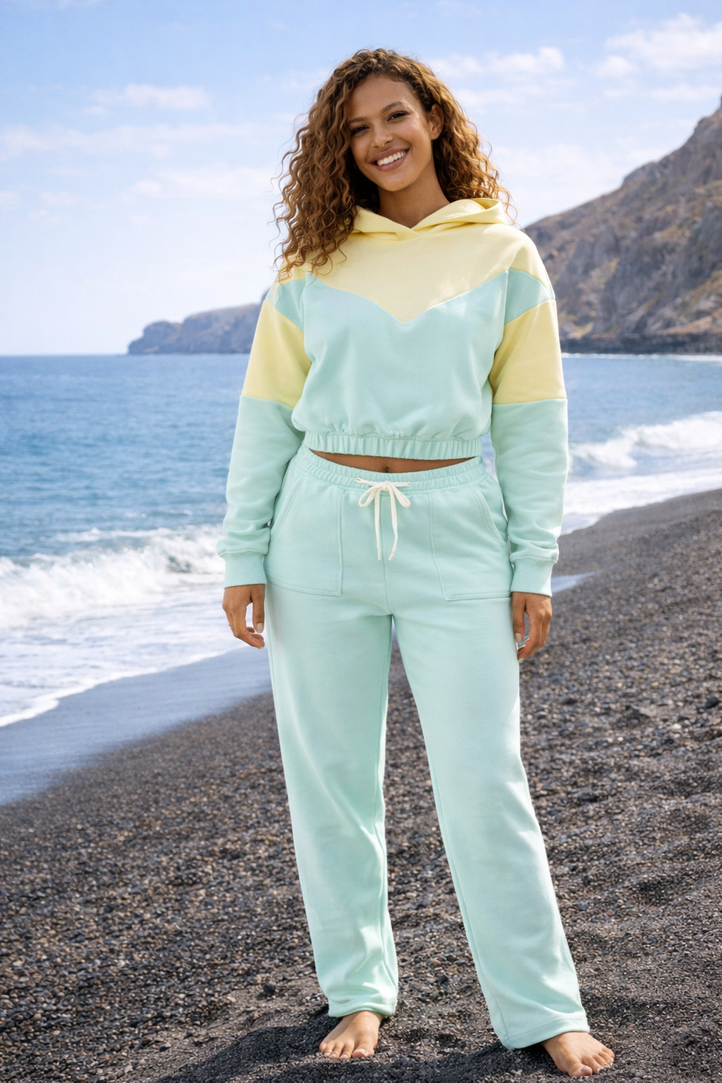 Damskie Spodnie Dresowe SWEATS 1 "Pistachio" – Adjustable Fit - Polishh stuff
