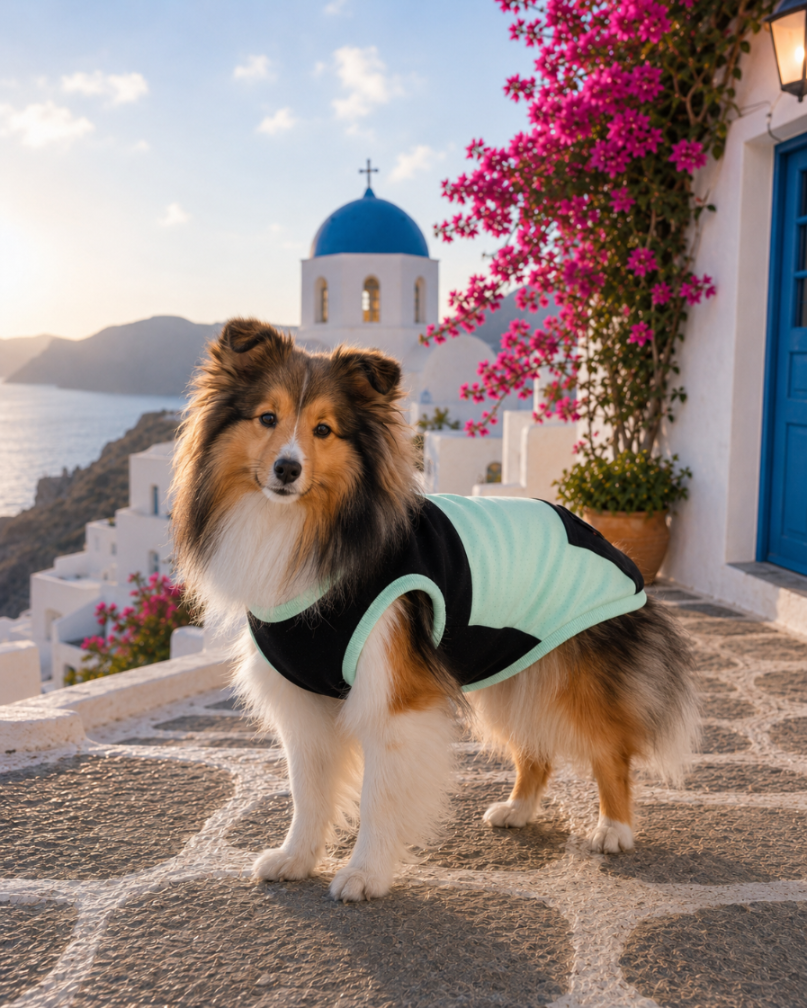 DOGWEAR 1 Black/Pistachio Shhh - dres dla Psa