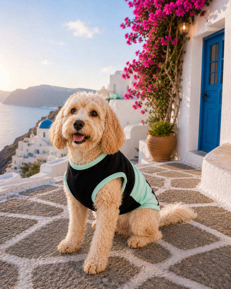 DOGWEAR 1 Black/Pistachio Shhh - dres dla Psa